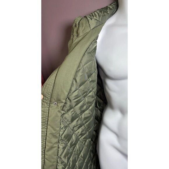 LIVERGY Urban Denim Winter Coat Men's Parka Size 42 Army Green Jacket - Picture 7 of 11